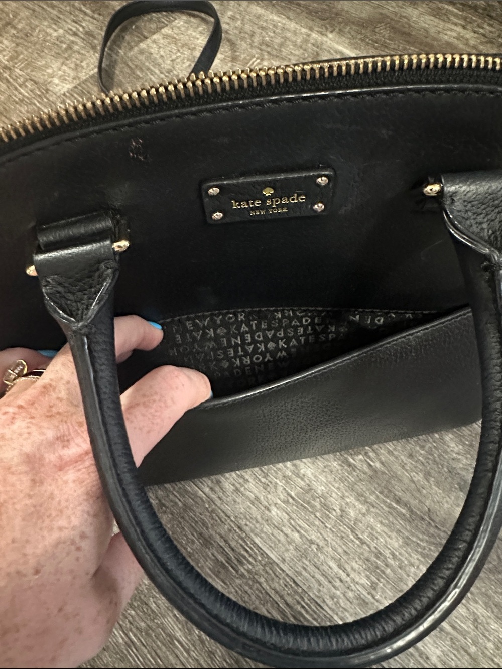 kate spade Black Dome Crossbody Bag with Gold Hardware - Picture 4 of 6